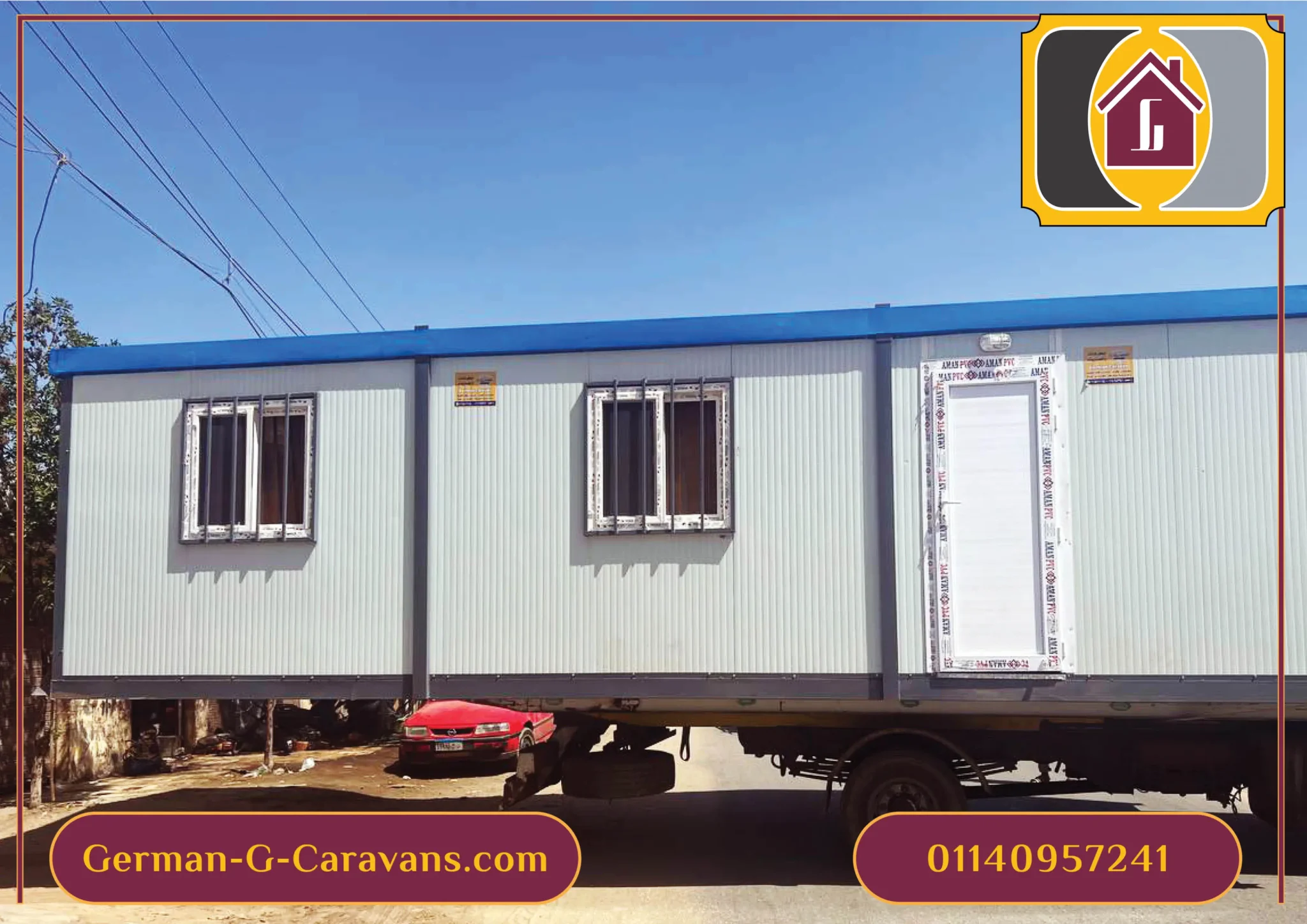 Mobile houses - منازل متنقلة - كرفانات للبيع - كرفان للبيع - شركة كرفانات - مصنع كرفانات - الألمانية G - شركة كرفانات الالمانية G